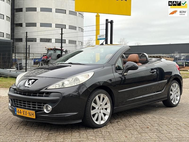 Zwart Gebruikt 2007 Peugeot 207 Sport Cabriolet | € 1.850 (Goede deal) - Afbeelding 1/4