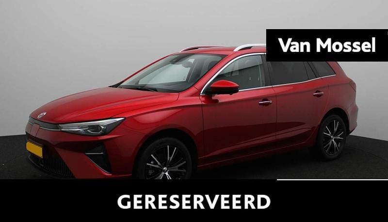 Rood Nieuw 2025 MG MG5 EV Luxury Stationwagen | € 22.995 (Super prijs) - Afbeelding 1/1
