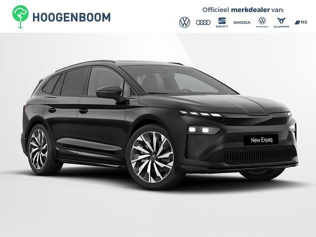 Zwart Nieuw 2025 Skoda Enyaq iV SportLine SUV | € 53.275 - Afbeelding 1/4
