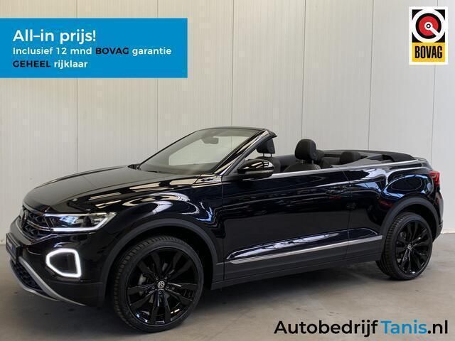 Zwart Gebruikt 2024 VW T-Roc Cabriolet Style Cabriolet | € 39.950 (Duur) - Afbeelding 1/4
