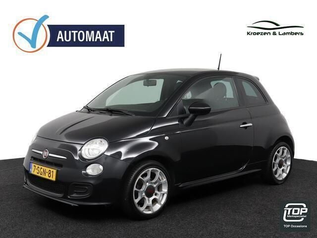 Zwart Gebruikt 2013 Fiat 500S Hatchback | € 6.995 (Eerlijke prijs) - Afbeelding 1/4