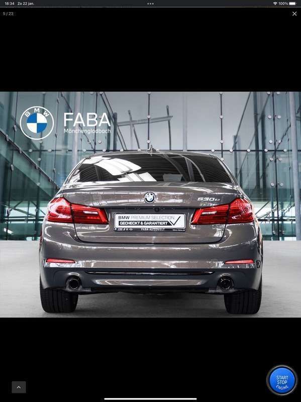 Geel Gebruikt 2020 BMW 530 Sedan | € 33.500 (Eerlijke prijs) - Afbeelding 1/4