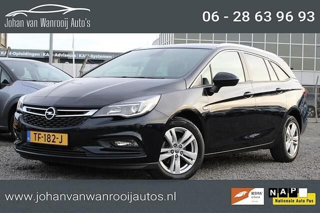 Blauw Gebruikt 2018 Opel Astra Edition Stationwagen | € 10.450 (Super prijs) - Afbeelding 1/4