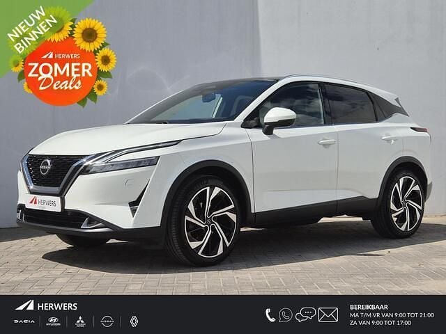 Solid white (326) Gebruikt 2024 Nissan Qashqai Tekna+ SUV | € 34.885 (Goede deal) - Afbeelding 1/4