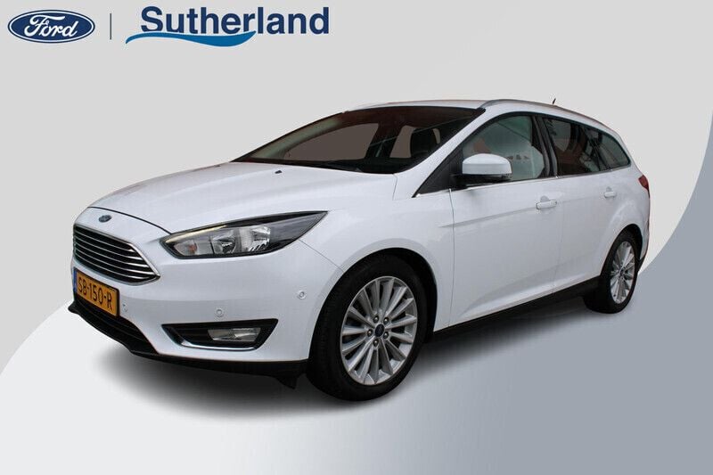 Wit Gebruikt 2018 Ford Focus Titanium Stationwagen | € 13.450 (Eerlijke prijs) - Afbeelding 1/4