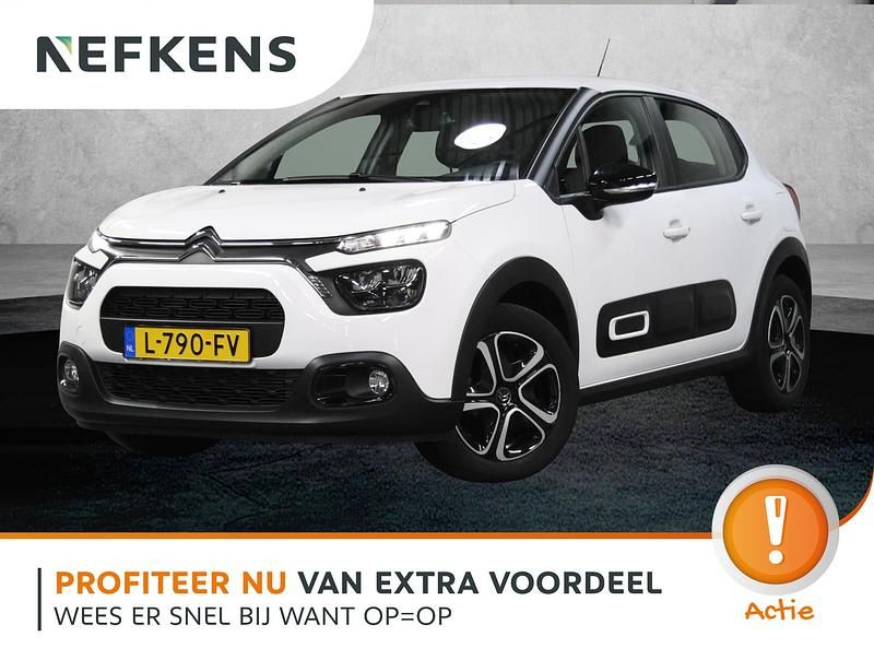 Wit Gebruikt 2021 Citroën C3 Feel Hatchback | € 13.900 (Eerlijke prijs) - Afbeelding 1/3