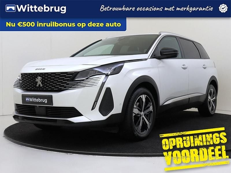 Wit (metallic) Occasion 2022 Peugeot 5008 Allure SUV | € 24.450 (Eerlijke prijs) - Afbeelding 1/3