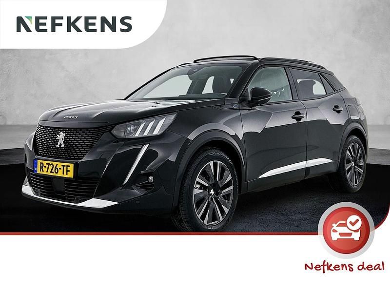 Zwart Gebruikt 2022 Peugeot e-2008 GT SUV | € 20.425 (Eerlijke prijs) - Afbeelding 1/3