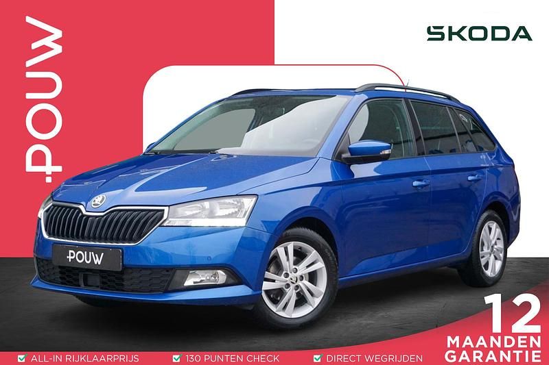 Occasion Skoda Fabia Style 95 PK (69 kW) 2019 Blauw (metallic) Stationwagen