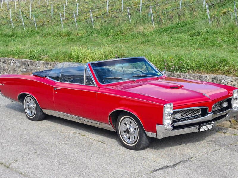 Roodregimental red Gebruikt 1967 Pontiac GTO Cabriolet | € 83.781 - Afbeelding 1/4