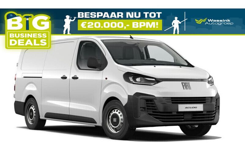 Gelato wit Nieuw 2024 Fiat Scudo Comfort MPV | € 28.699 - Afbeelding 1/4