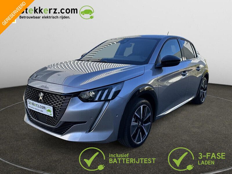Grijs Gebruikt 2022 Peugeot e-208 GT-line Hatchback | € 21.895 (Goede deal) - Afbeelding 1/4