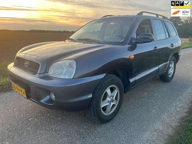 Blauw Gebruikt 2004 Hyundai Santa Fe Style SUV | € 3.450 (Eerlijke prijs) - Afbeelding 1/4