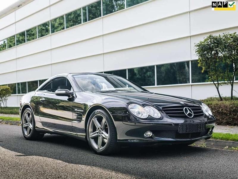 Zwart Occasion 2005 Mercedes SL350 Cabriolet | € 8.500 (Goede deal) - Afbeelding 1/4