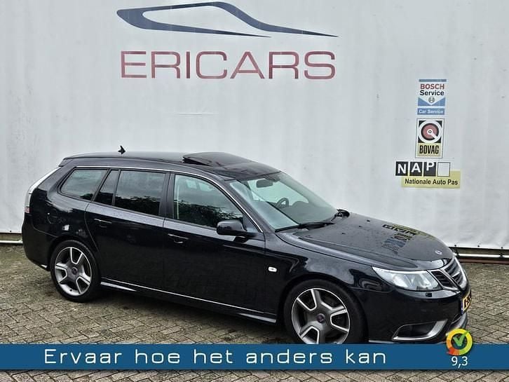Zwart Gebruikt 2008 Saab 9-3 Aero Stationwagen | € 19.940 - Afbeelding 1/4