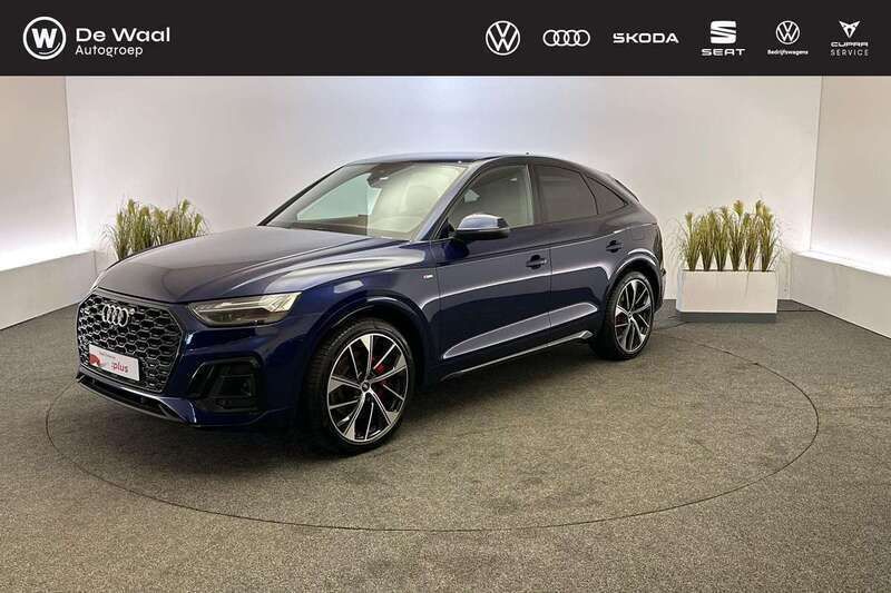 Blauw, metallic lak Gebruikt 2021 Audi Q5 Sportback Comfort SUV | € 44.800 (Super prijs) - Afbeelding 1/3