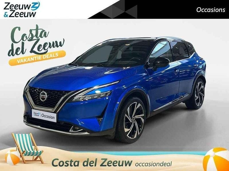 Blauw Gebruikt 2021 Nissan Qashqai Tekna+ SUV | € 29.445 (Eerlijke prijs) - Afbeelding 1/4