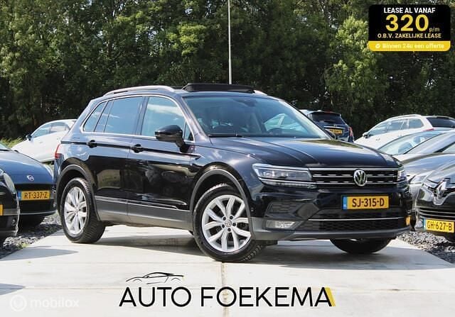 Zwart Gebruikt 2018 VW Tiguan Highline SUV | € 19.900 (Super prijs) - Afbeelding 1/4