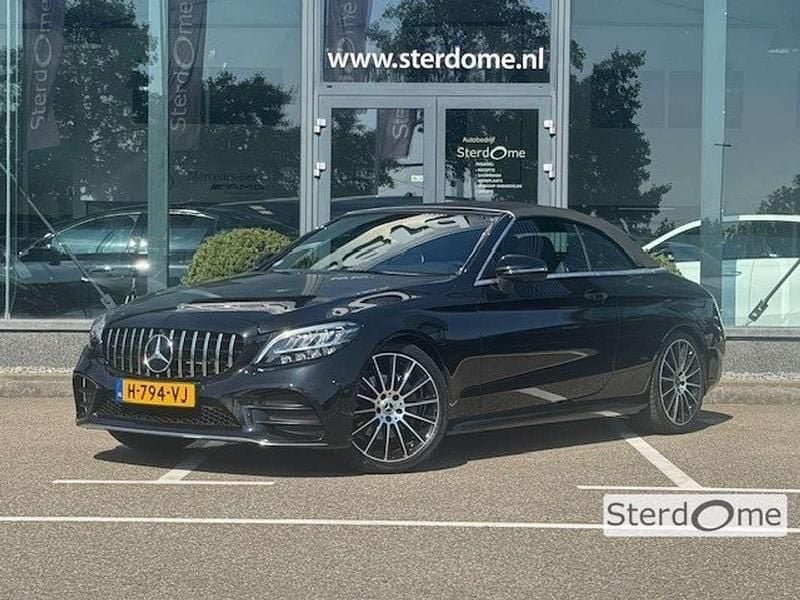 Zwart Gebruikt 2018 Mercedes C200 Premium Cabriolet | € 36.950 (Duur) - Afbeelding 1/4