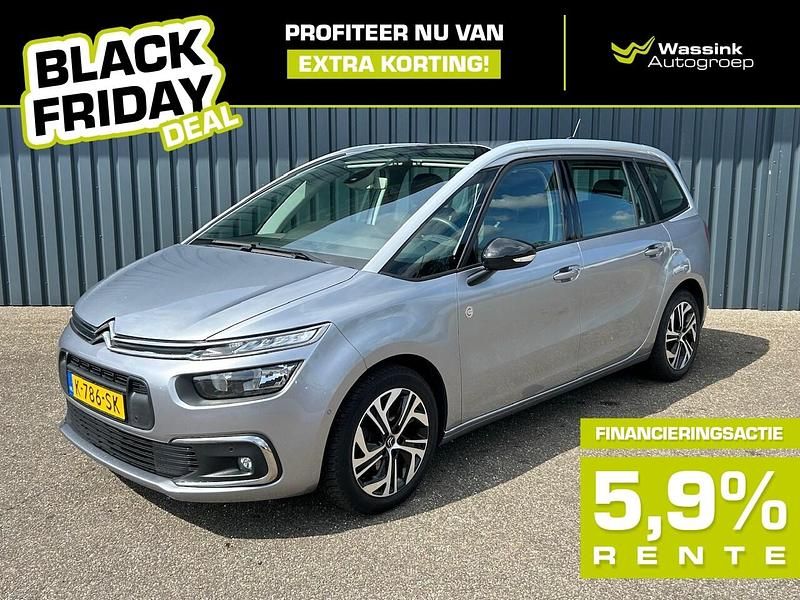 Grijs (metallic) Gebruikt 2021 Citroën C4 SpaceTourer MPV | € 19.999 (Eerlijke prijs) - Afbeelding 1/4