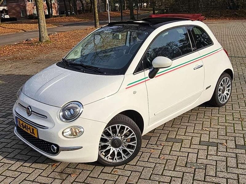 Wit Gebruikt 2016 Fiat 500C Lounge Cabriolet | € 7.995 (Goede deal) - Afbeelding 1/4