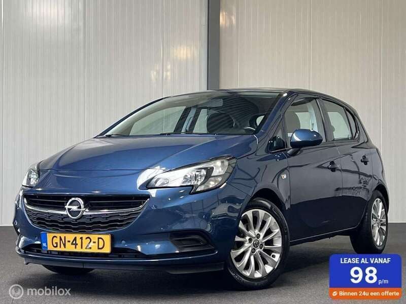 Blauw, metallic lak Gebruikt 2015 Opel Corsa Business Hatchback | € 4.945 (Eerlijke prijs) - Afbeelding 1/3