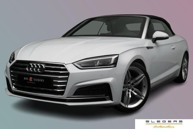 Wit, metallic lak Gebruikt 2018 Audi A5 Cabriolet S-Line Cabriolet | € 32.500 (Eerlijke prijs) - Afbeelding 1/4