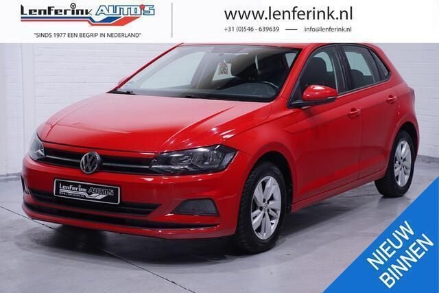 Rood Gebruikt 2019 VW Polo Comfortline Hatchback | € 11.450 (Eerlijke prijs) - Afbeelding 1/4