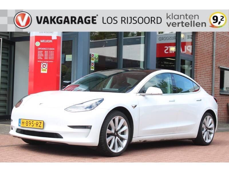 Wit Gebruikt 2020 Tesla Model 3 Long Range Sedan | € 19.990 (Eerlijke prijs) - Afbeelding 1/4
