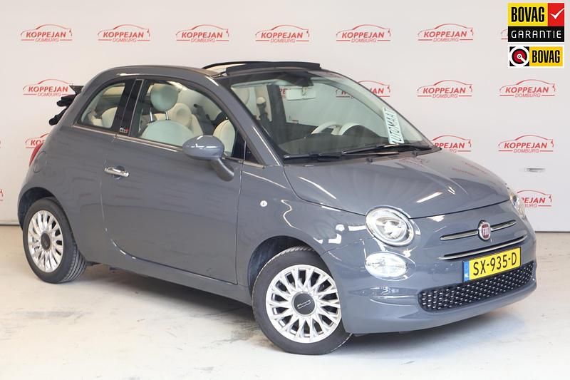 Grijs Gebruikt 2018 Fiat 500C Lounge Cabriolet | € 13.450 (Iets duurder) - Afbeelding 1/4