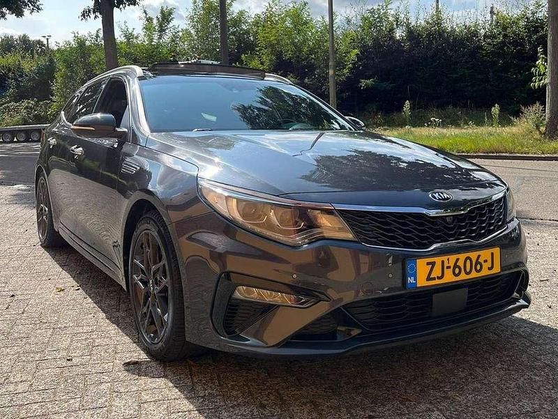 Grijs Gebruikt 2019 Kia Optima GT-Line Stationwagen | € 18.250 - Afbeelding 1/4