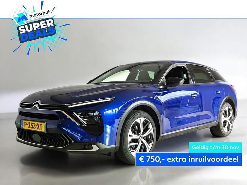 Blauw (metallic) Gebruikt 2022 Citroën C5 X Feel Stationwagen | € 21.445 (Goede deal) - Afbeelding 1/4
