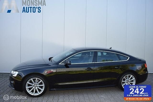 Zwart Gebruikt 2015 Audi A5 Sportback S-Line Hatchback | € 14.975 (Eerlijke prijs) - Afbeelding 1/4