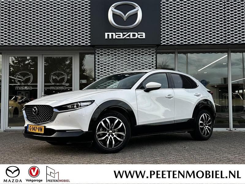 Snowflake white pearl Occasion 2019 Mazda CX-30 Luxury SUV | € 21.300 (Iets duurder) - Afbeelding 1/4