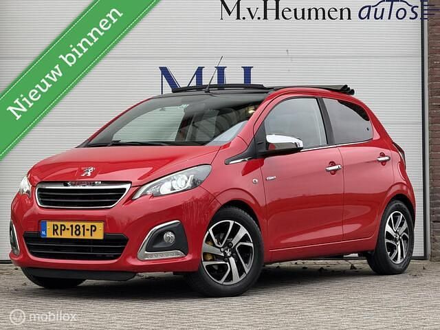 Rood Gebruikt 2015 Peugeot 108 Allure Cabriolet | € 6.895 (Eerlijke prijs) - Afbeelding 1/4
