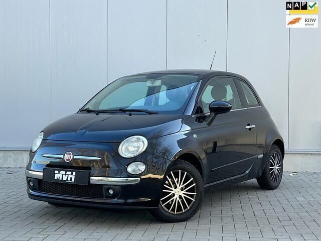 Zwart Gebruikt 2009 Fiat 500 Lounge Hatchback | € 4.950 (Duur) - Afbeelding 1/4