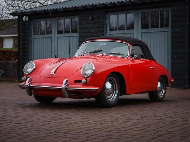 Rood Occasion 1965 Porsche 356 Cabriolet | € 77.900 - Afbeelding 1/4