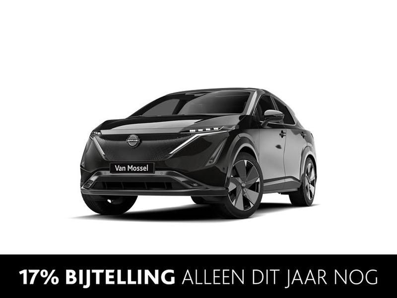 Zwart Nieuw 2025 Nissan Ariya Evolve SUV | € 57.690 - Afbeelding 1/4