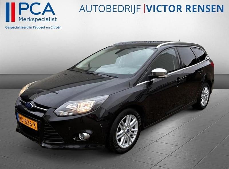 Zwart Occasion 2013 Ford Focus Titanium Stationwagen | € 4.250 (Super prijs) - Afbeelding 1/4