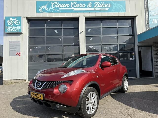 Rood Gebruikt 2011 Nissan Juke Acenta SUV | € 5.650 (Eerlijke prijs) - Afbeelding 1/4