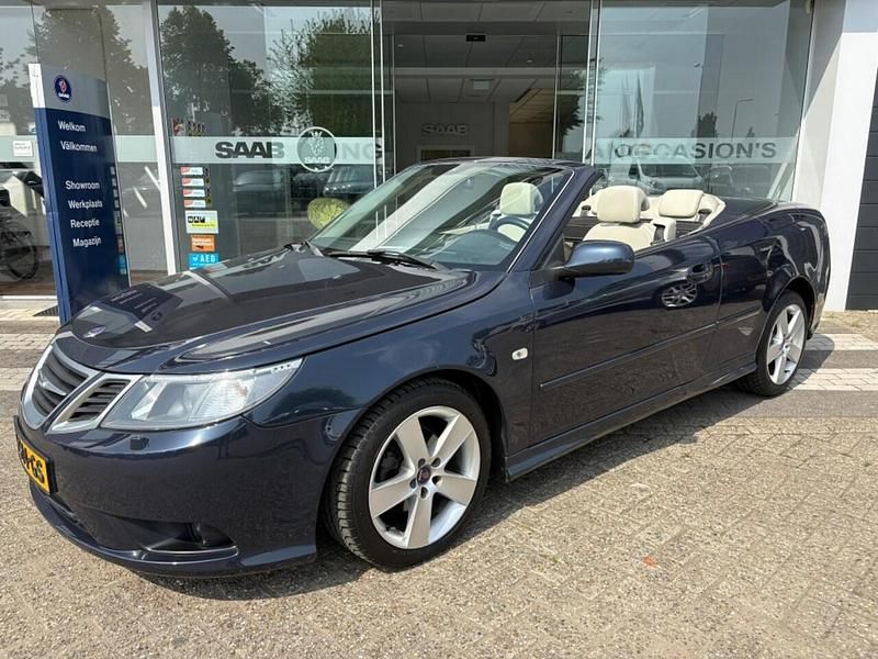 Blauw Gebruikt 2008 Saab 9-3 Cabriolet Linear Cabriolet | € 13.950 - Afbeelding 1/4