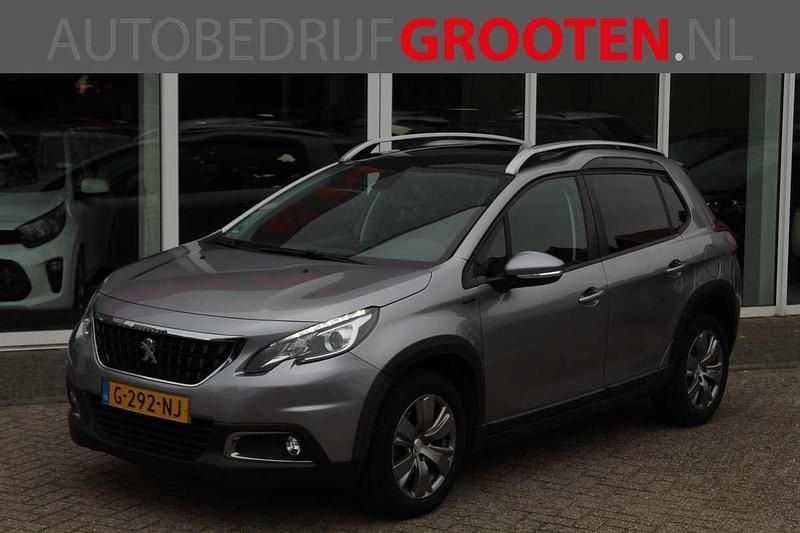 Grijs Gebruikt 2019 Peugeot 2008 Signature Sky SUV | € 11.888 (Super prijs) - Afbeelding 1/4