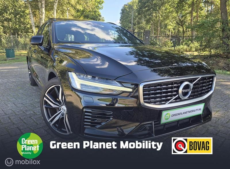 Zwart Gebruikt 2020 Volvo V60 R-Design Stationwagen | € 29.450 (Eerlijke prijs) - Afbeelding 1/4