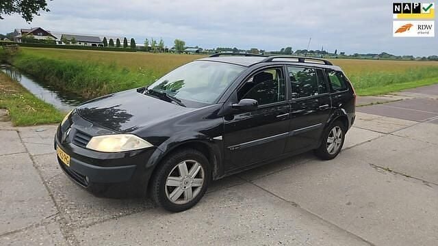 Zwart Gebruikt 2005 Renault Mégane GrandTour Expression Stationwagen | € 1.150 (Eerlijke prijs) - Afbeelding 1/4