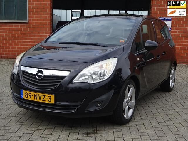 Zwart (metallic) Gebruikt 2010 Opel Meriva Edition MPV | € 4.750 (Super prijs) - Afbeelding 1/4