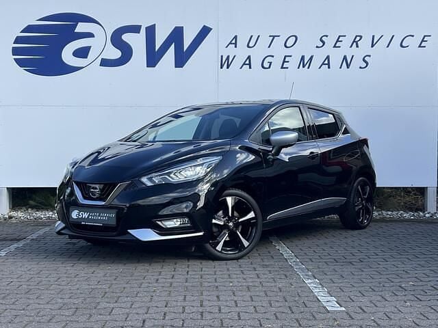 Zwart Gebruikt 2018 Nissan Micra N-Connecta Hatchback | € 10.950 (Eerlijke prijs) - Afbeelding 1/4