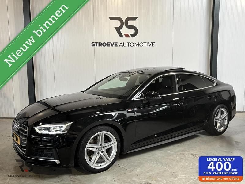 Zwart Gebruikt 2019 Audi A5 Sportback S-Line Hatchback | € 24.950 (Goede deal) - Afbeelding 1/4