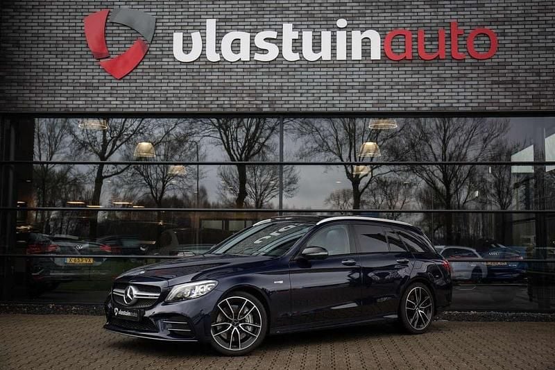 Blauw, metallic lak Occasion 2019 Mercedes C43 AMG Premium Plus Stationwagen | € 49.900 (Iets duurder) - Afbeelding 1/4