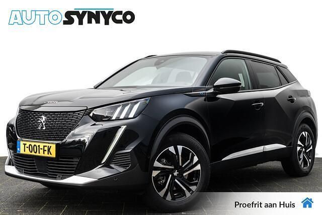 Zwart Gebruikt 2023 Peugeot e-2008 GTi SUV | € 22.950 (Eerlijke prijs) - Afbeelding 1/4