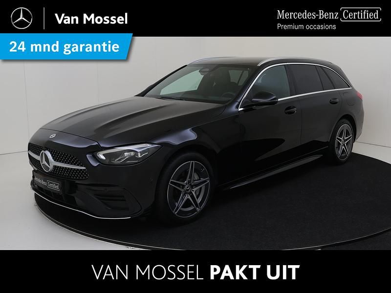 Zwart Gebruikt 2023 Mercedes C300 AMG line Stationwagen | € 39.945 (Super prijs) - Afbeelding 1/4